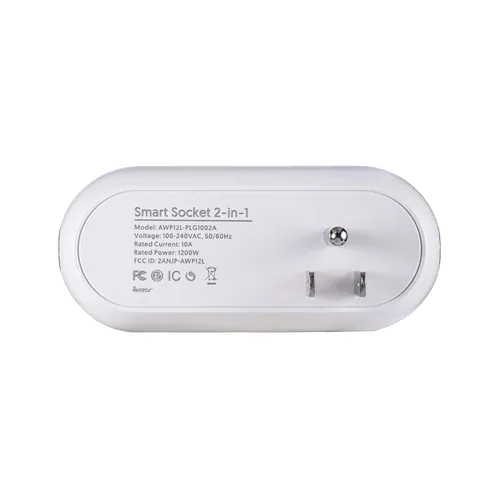 Vista 6 de Eyely GLP1002A Smart Dual Plug, no requiere concentrador, control remoto de aplicación WiFi, Alexa, compatible con Google Home Assistant