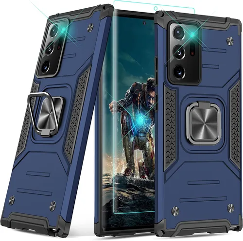 Vista 29 de YmhxcY Funda para Galaxy Note 8, funda para Galaxy Note 8 con protector de pantalla curvado 3D, fundas de grado armadura con soporte giratorio