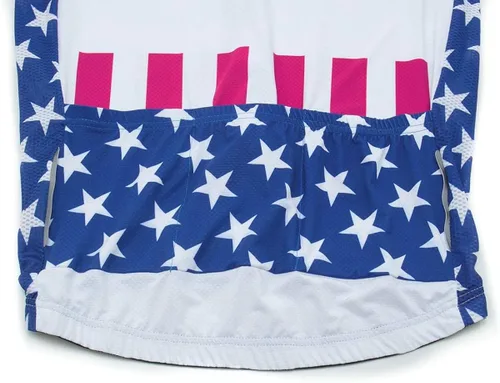 Vista 9 de Lo.gas Camiseta de ciclismo de EE. UU. para hombre, manga corta, para ciclismo, con bandera estadounidense, ropa de bicicleta de carretera
