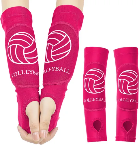 Vista 11 de Shappy 2 piezas de mangas para brazos de voleibol, mangas para antebrazos, almohadillas para brazos de voleibol para niños, niñas, adolescentes
