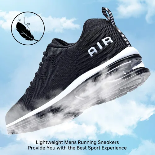 Vista 5 de MEHOTO - Tenis de correr para hombre, tenis ligeros para entrenamiento, gimnasio, trotar y caminar, talla 7-12.5