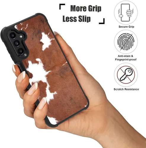 Vista 5 de Funda protectora para Samsung Galaxy A13 5G, resistente 3 en 1, de plástico duro híbrido y silicona suave, a prueba de golpes, funda protectora