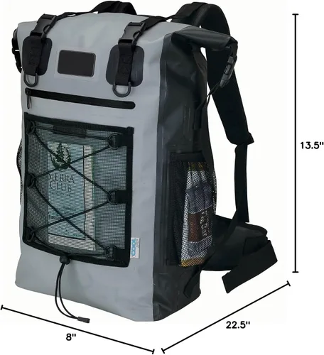 Vista 5 de Impermeable 2 en 1 bolsa seca a prueba de fugas Cooler Duffel Mochila