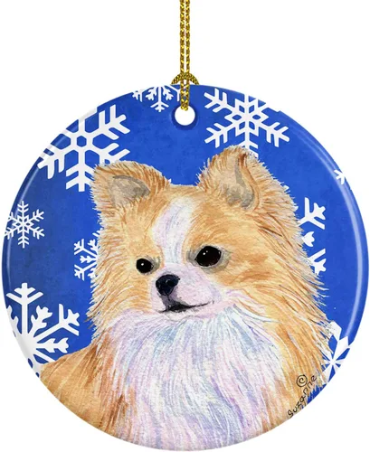 Vista 115 de Caroline's Treasures Cavalier Spaniel - Adorno de cerámica para colgar en el árbol de Navidad, para el hogar, Navidad, fiestas, regalo, 3 pulgadas