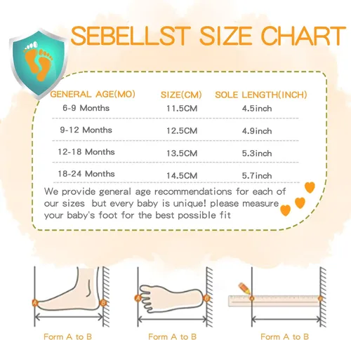 Vista 6 de SEBELLST Zapatos de calcetín para bebé, suela de goma animal, antideslizante, para interiores, para primeros pasos, zapatos de piso para niños