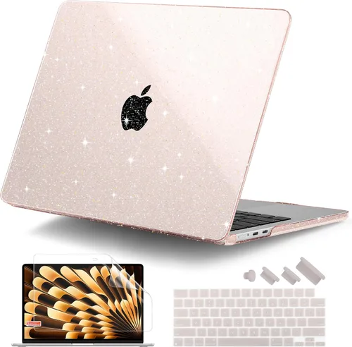 Vista 14 de DONGKE Funda para MacBook Air de 15 pulgadas M5 M4 M3 M2 (2026-2023) A3448 A3241 A3114 A2941, cubierta protectora rígida compatible con Touch ID