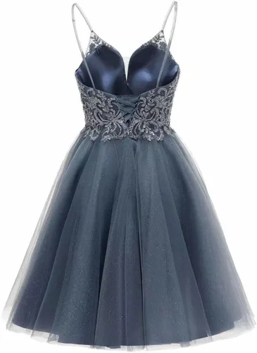 Vista 4 de Rjer - Vestidos de fiesta de graduación, vestidos cortos de tul para adolescentes, vestidos de fiesta de cóctel brillantes