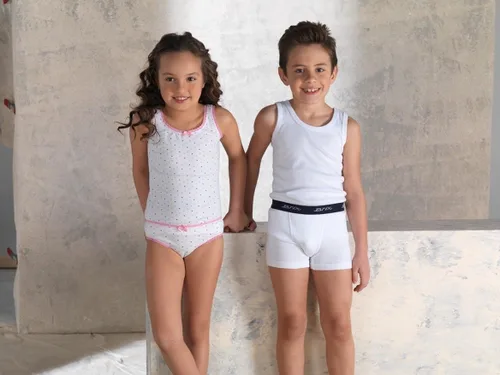 Vista 3 de Brix Camiseta sin mangas para niños sin etiquetas 100 algodón súper suave paquete de 4 novedades Blanco