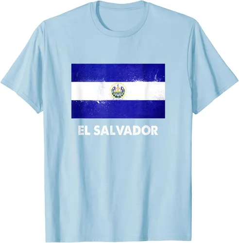 Vista 69 de Camiseta de la bandera de El Salvador Camiseta salvadoreña