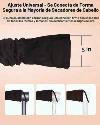Vista 5 de Boloye Accesorio de Gorro para Secador de Cabello – Gorro de Secadora con Capucha XL de 28.5" para Secado Más Rápido y Acondicionamiento Profundo