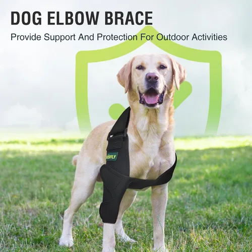 Vista 3 de Protector de codo de perro para soporte de codo canino y hombro, callos de codo, llagas por presión y dislocación de hombro, coderas para perros