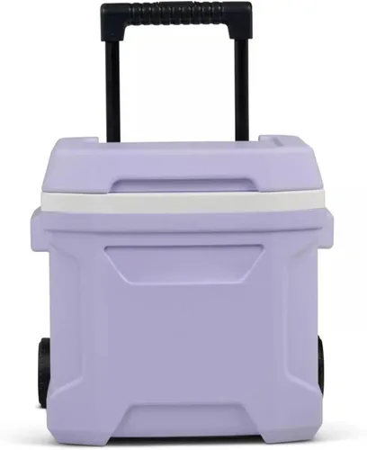 Vista 10 de Cooler Hard-Sided Ice Chest, Portable Insulated Cooler with Wheels, Telescoping Handle, Cool Riser Tech, Leak-Resistant