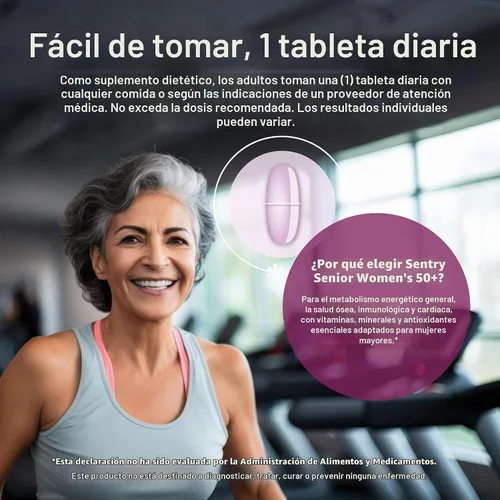 Vista 6 de 21st Century Sentry Senior Women 50 Plus Tablets, 100 unidades (27542)