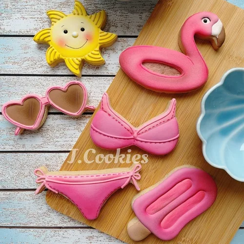 Vista 6 de LILIAO Cortador de galletas Flamingo Float - 3.8 x 3.9 pulgadas - Acero inoxidable