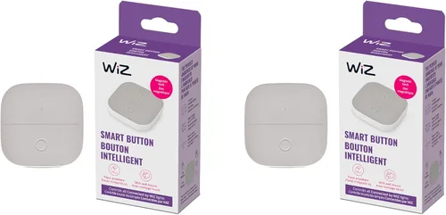 Vista 8 de WiZ Connected Botón inteligente portátil - Viene con 2 pilas alcalinas AAA - Interruptor de luz inalámbrico - Control con aplicación - 1 paquete
