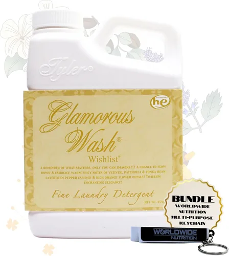Vista 20 de Worldwide Nutrition Paquete Compatible con Tyler Glamorous Wash Diva Detergente Líquido para la Ropa - Lavable a Mano y a Máquina Detergente