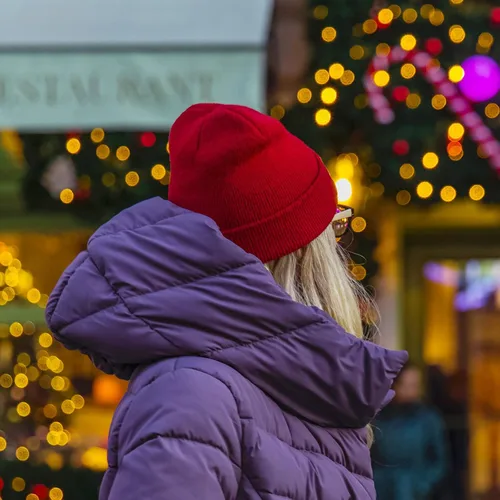 Vista 4 de Gorro de punto para hombre y mujer, gorro de punto cálido y holgado con puños