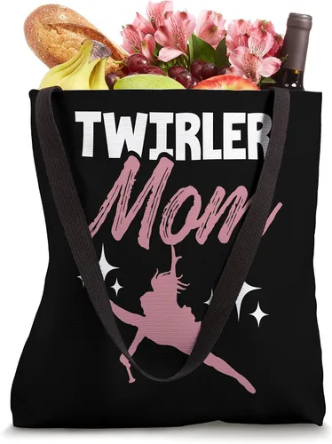 Vista 4 de Twirler Mamá Baton Madre Majorette Funny Sarcástico Twirling Bolso de mano