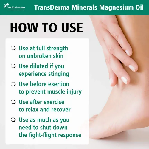 Vista 2 de Aceite de magnesio de 4 onzas – Suplemento de magnesio puro y potente para la salud de la piel – Cloruro de magnesio líquido puro hexahidrato hecho