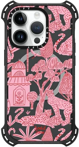 Vista 19 de CASETiFY - Funda para iPhone 15 Pro, compatible con MagSafe A prueba de golpes 21.3 pies 6x protección contra caídas de grado militar Black