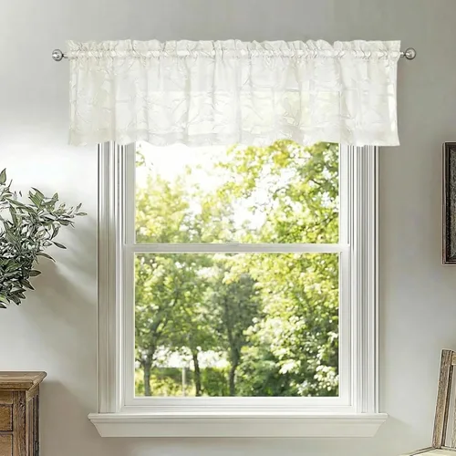 Vista 18 de OVZME Anji Clip Voile Sheer Tiers RD 2X30X36 Negro