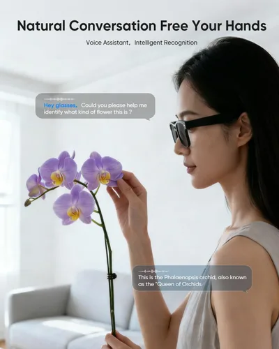Vista 5 de CJkao Smart Glasses with Camera for Men Women(G3)