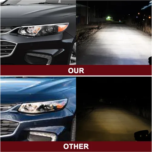 Vista 6 de JSBOYAT Bombillas incluidas de repuesto para faros delanteros halógenos para Chevy Malibu Sedan OE 2016 2017 2018 estilo fábrica faro delantero lado