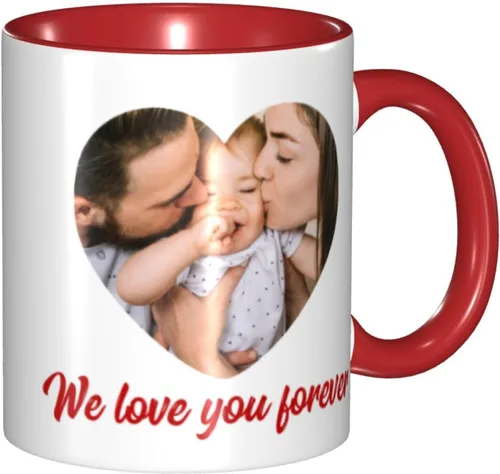 Vista 17 de Tazas de café con foto personalizada, taza de café personalizada con imagen, tazas personalizadas, regalos para hombres y mujeres