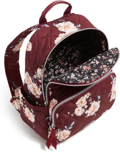 Vista 3 de Mochila pequeña de sarga de rendimiento para mujer, Floraciones y ramas