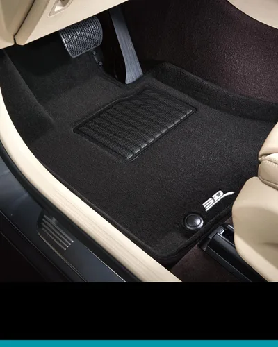 Vista 3 de 3D MAXpider Tapete elegante de ajuste personalizado (negro) compatible con Tesla Model Y 5-Seat 2020 - Juego completo