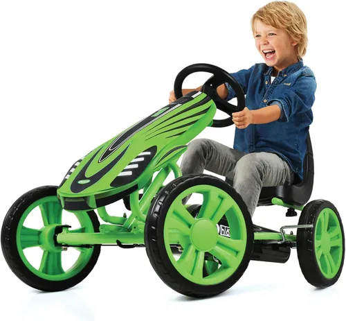 Vista 9 de hauck Speedster Pedal Go Kart para niños de 4 a 8 años, color verde