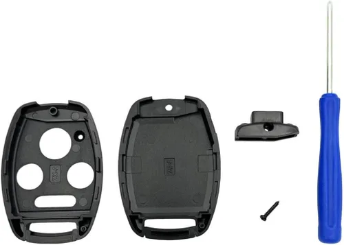 Vista 4 de Funda de Reemplazo para Llavero de Entrada sin Llaves, Compatible con Honda Accord/Civic EX/Pilot/CR-V (Negro)