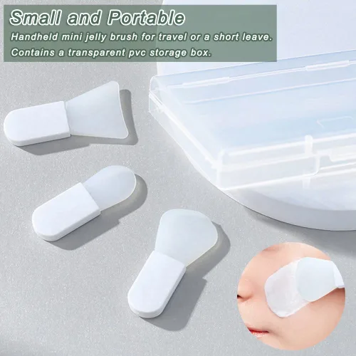 Vista 2 de Pinceles aplicadores de máscara facial, mini espátula de maquillaje, herramientas de belleza portátiles para barro facial, máscara cosmética