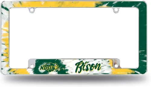 Vista 18 de Rico Industries Marco cromado de la NCAA de 12 x 6 pulgadas, marco cromado para placa de automóvil, camión, SUV