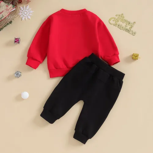 Vista 4 de Foidiccx Conjunto de ropa de otoño e invierno para bebé niño y niña