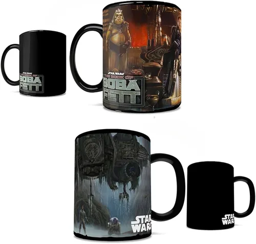 Vista 16 de Morphing Mugs Star Wars - The Book of Boba Fett - Un nuevo comienzo - Una taza sensible al calor de 16 onzas - Imagen completa revelada cuando se