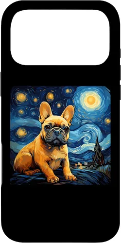 Vista 22 de Van Gogh Dog French Bulldog Case for iPhone 17