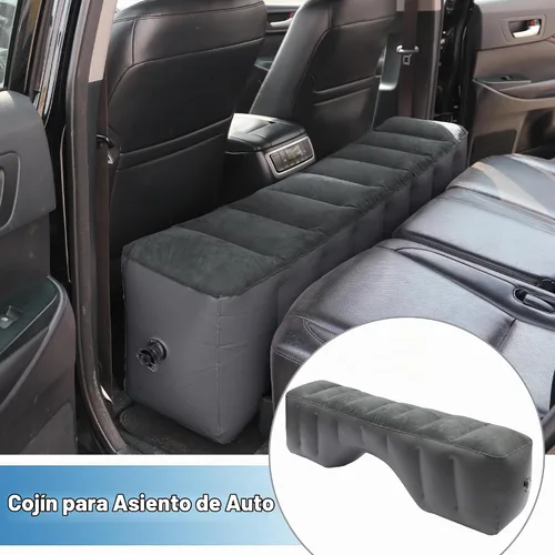 Vista 2 de Car Sleeping Mat Comfortable Rear Seat Air Bed Gap Pad for Napping Travel Gris