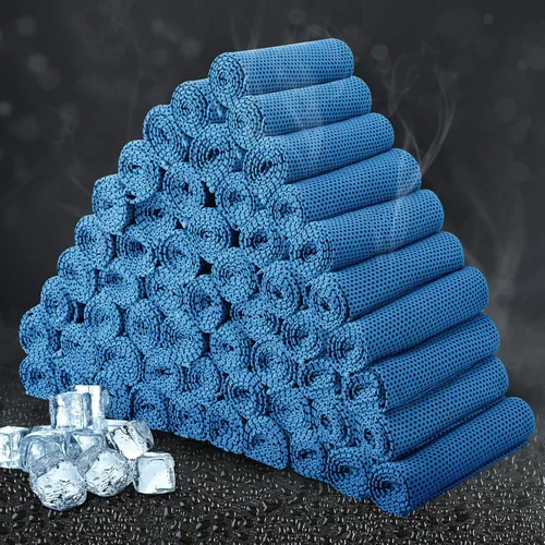 Vista 10 de Honoson Toalla de enfriamiento a granel – Toallas frescas para cuello y cara, microfibra transpirable y deportiva para gimnasio, yoga, viajes
