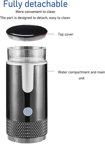 Vista 5 de PerGar Cafetera portátil, cafetera con pilas, Cafeteras de camping, Mini máquina de café de mano, Mini cafetera automática recargable tipo C