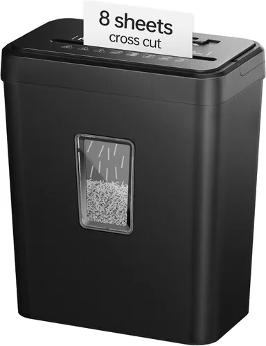 Vista 8 de 12-Sheet Cross Cut Paper Shredder, 5.55 Gallon Heavy Duty Shredder for Home Office, P-4 High Security Shredders for Paper/Credit