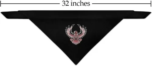 Vista 2 de GRAPHICS & MORE Black Hawk - Bandana para perros y mascotas con diseño nativo americano