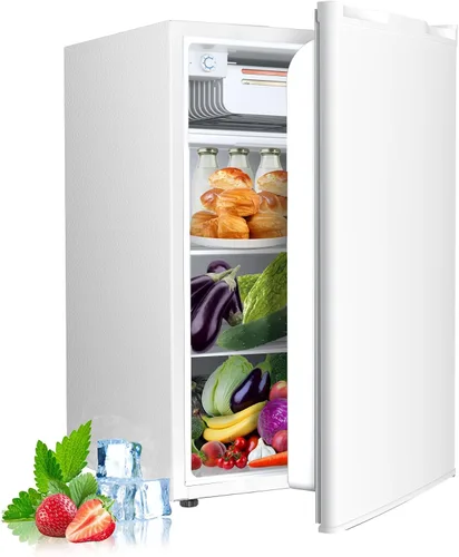 Vista 15 de Electactic Refrigerador compacto de 2.56 pies cúbicos con puerta individual reversible, NEGRO