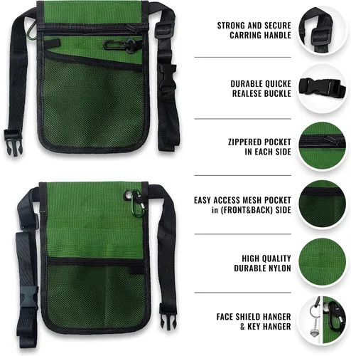Vista 3 de ASA TECHMED Cinturón Utilitario para Enfermera – Kit Completo de Cinturón Médico Utilitario, Pro Pack Bolso Organizador de Bolsillo para Cadera