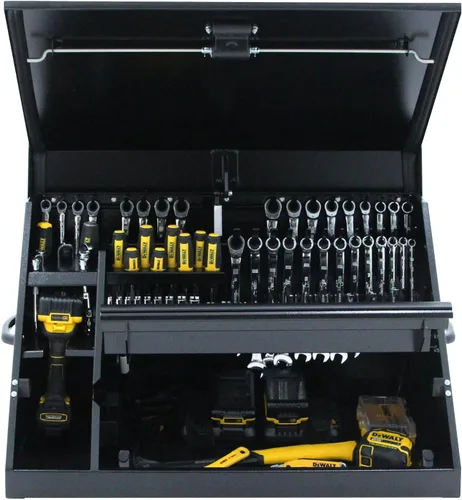 Vista 9 de DeWalt - Caja de herramientas triangular de 30" x 15", acero, color negro
