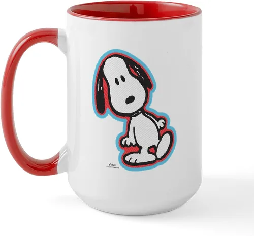 Vista 176 de CafePress SNOOPY Joe Cool - Taza de café de cerámica (15.0 fl oz)