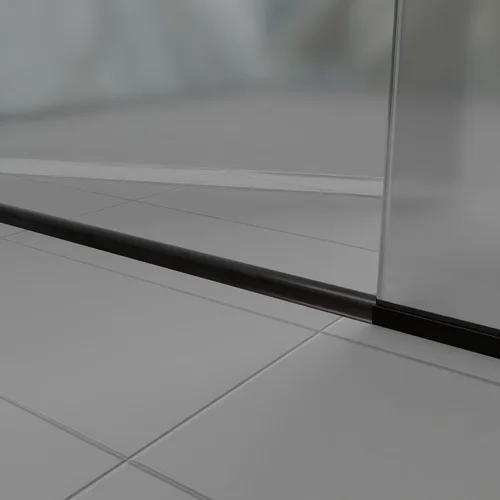 Vista 5 de Brixwell HRST9800RB-CCP60-XCP5 Oil Rubbed Bronze Frameless Shower Door Half-Round Threshold - 60" Length - Pack of 5