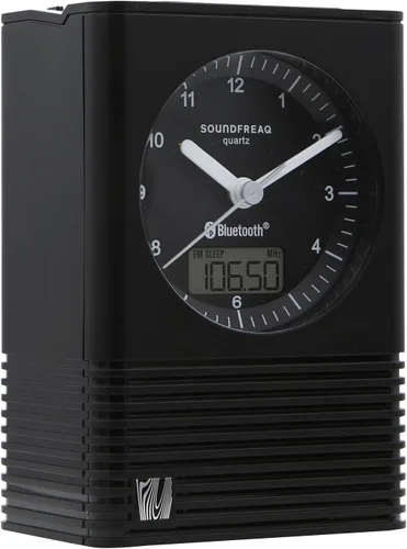 Vista 2 de Soundfreaq Sound Rise Classic, SFQ-14: Radio despertador de cabecera y altavoz Bluetooth, con reloj analógico, radio FM, puerto de carga USB