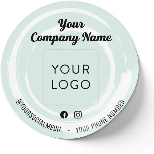 Vista 12 de Calcomanías de vinilo personalizadas con tu imagen, texto, diseño y logotipo. Etiquetas comerciales personalizadas impermeables para embalaje