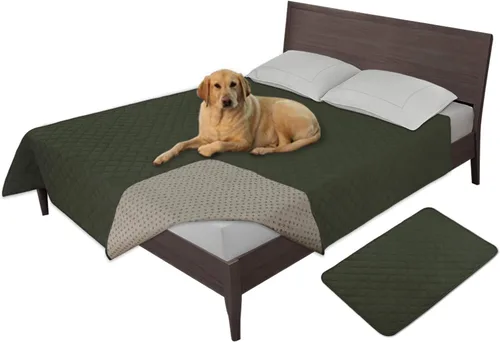 Vista 28 de Easy-Going - Funda impermeable 100% para cama de perro, manta antideslizante para mascotas para muebles, funda lavable para sofá, funda de repuesto